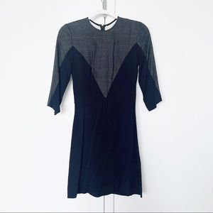 Sandro Stripe V Dress